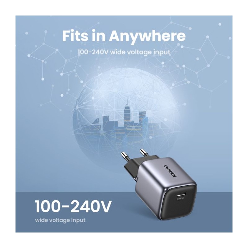Polnilec Ugreen Nexode 20W GaN II PD, USB-C