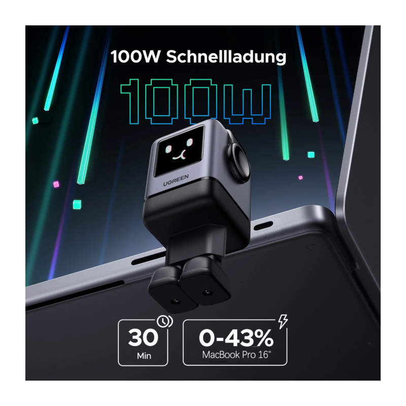Polnilec Ugreen Uno 100W, 3x USB-C, USB-A, 45515B
