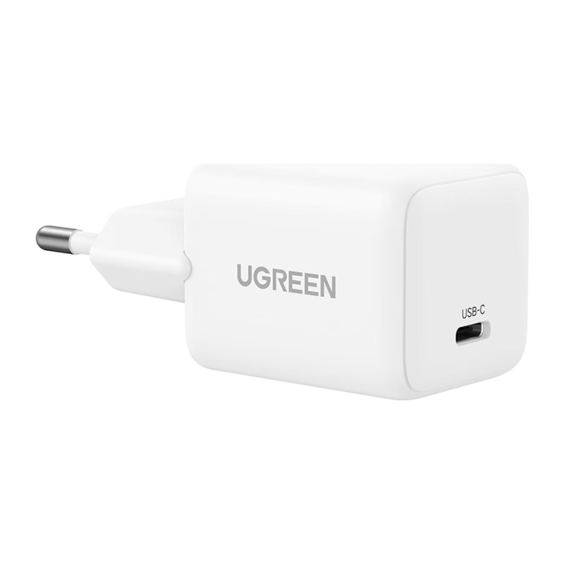 Polnilec Ugreen 30W GaN, USB-C, bel