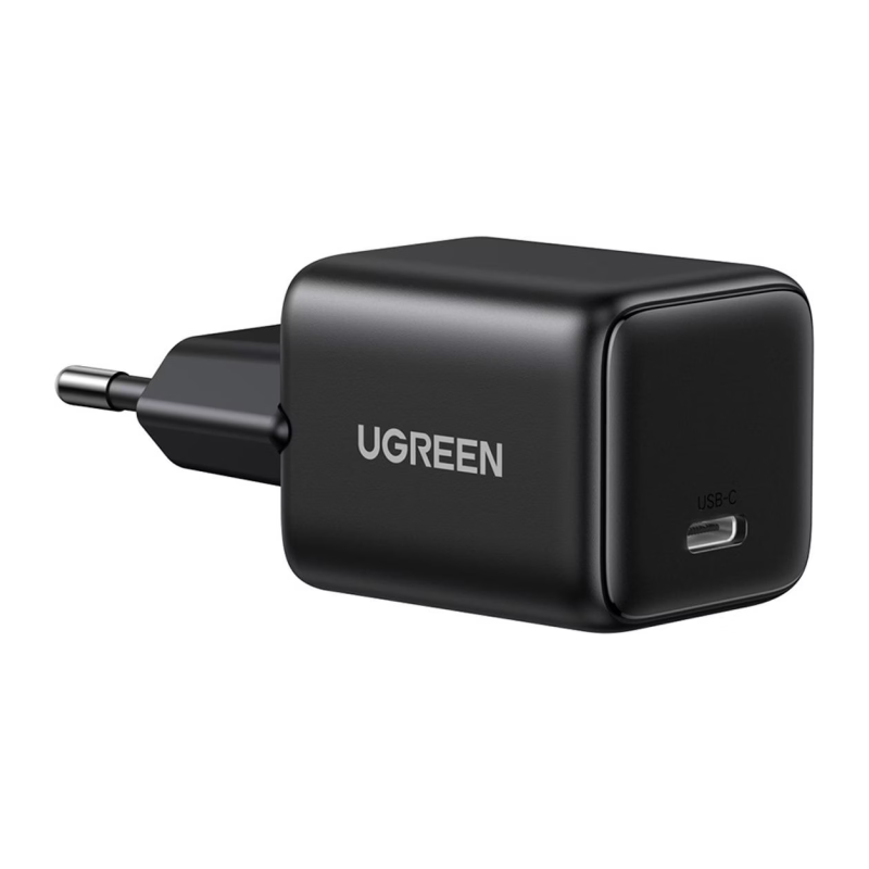 Polnilec Ugreen 30W GaN, USB-C, črn