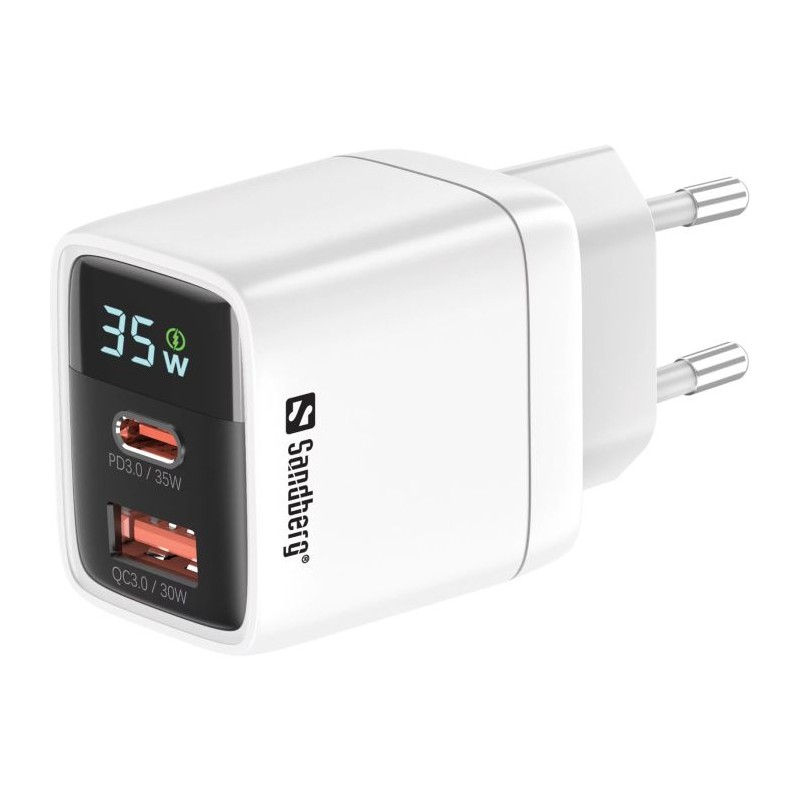 Polnilec Sandberg 32W PD, 1x USB-C, 1x USB-A