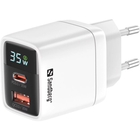 Polnilec Sandberg 32W PD, 1x USB-C, 1x USB-A