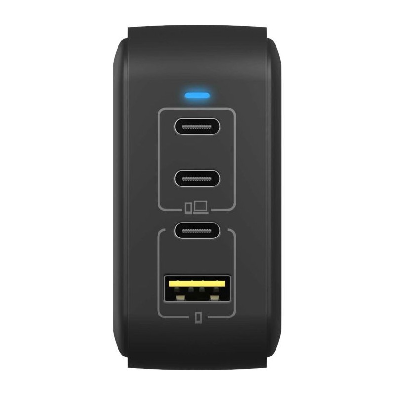 Polnilec IcyBox IB-PS1040-PD 100W GaN, USB-C, USB-A