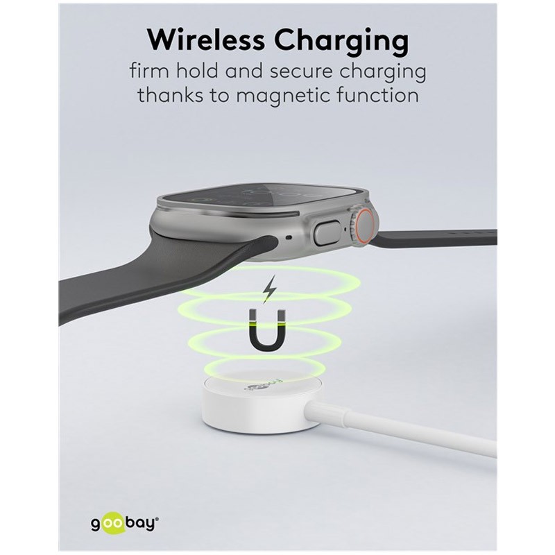 Polnilec GOOBAY Apple Watch 2,5W, USB-C,USB-A, bel