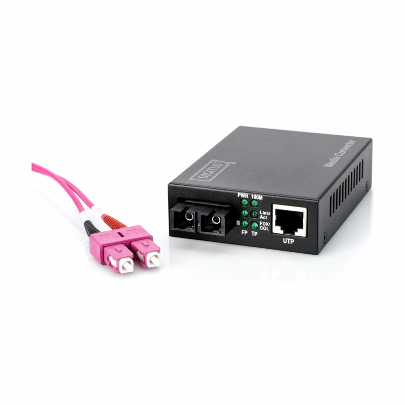 Pretvornik FO-UTP 10/100 SC Digitus Multimode, DN-82020-1