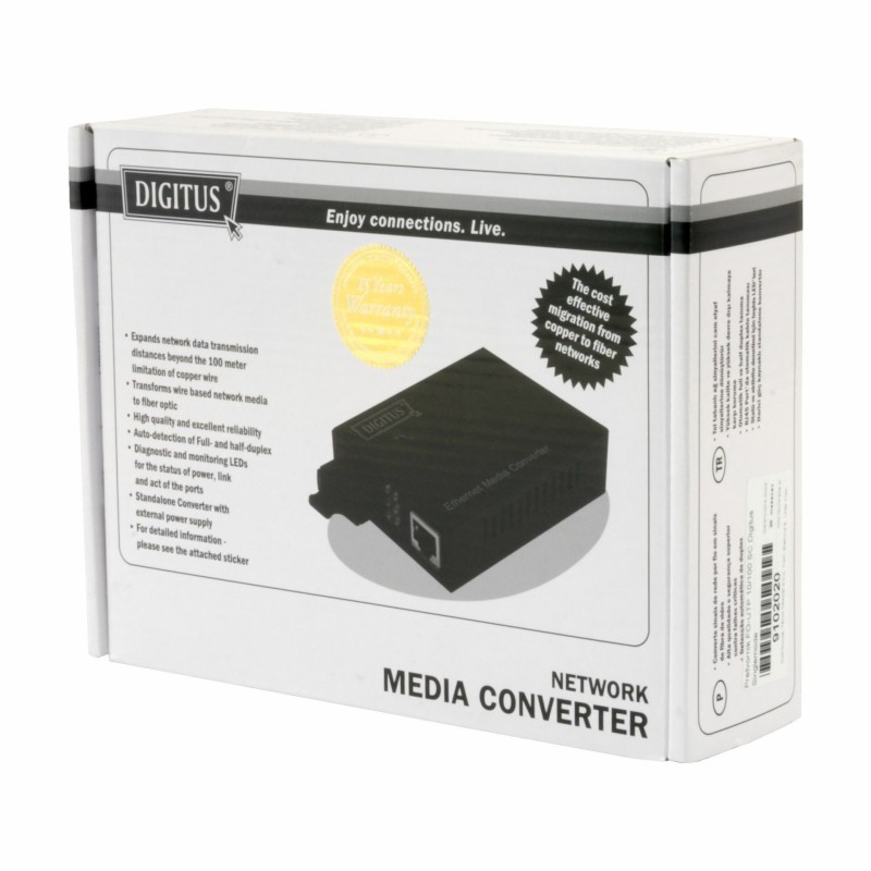 Pretvornik FO-UTP 10/100 SC Digitus Singlemode