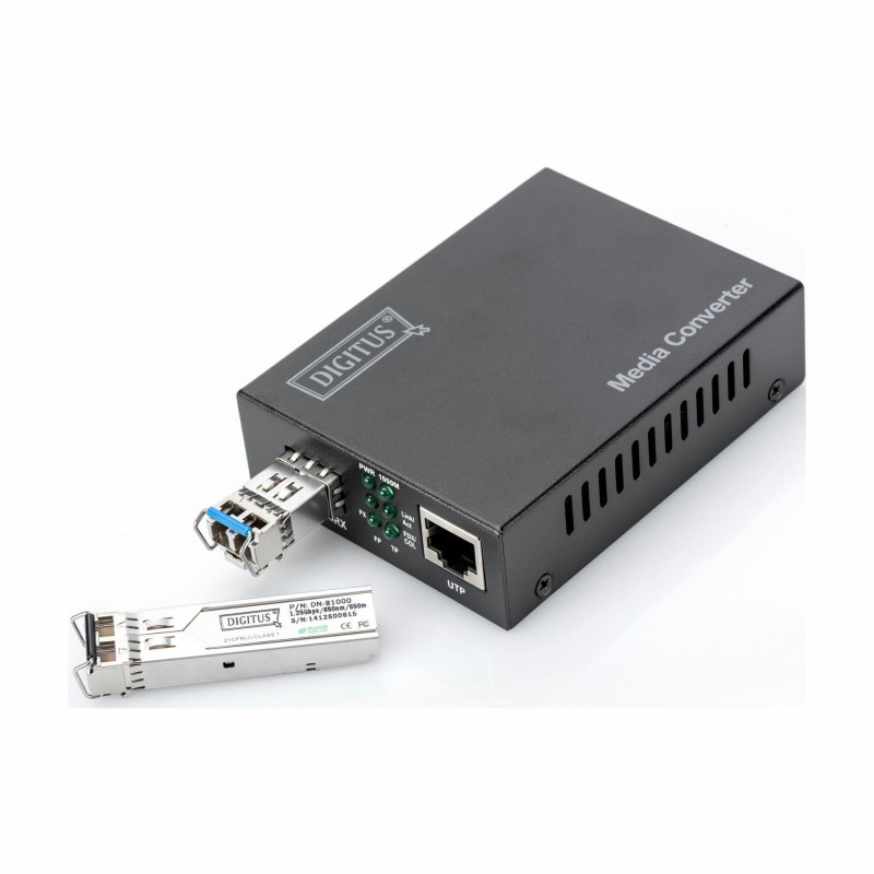 Pretvornik FO-UTP 10/100/1000 SFP prazen Digitus, DN-82130