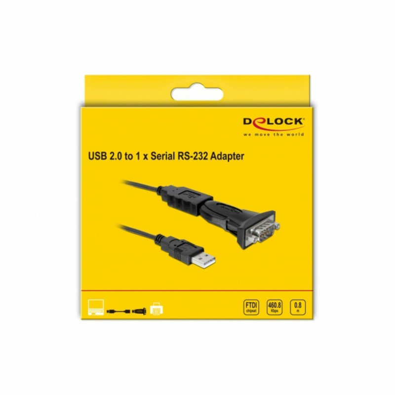 Pretvornik USB - 1xSerial DB09 FTDI Delock