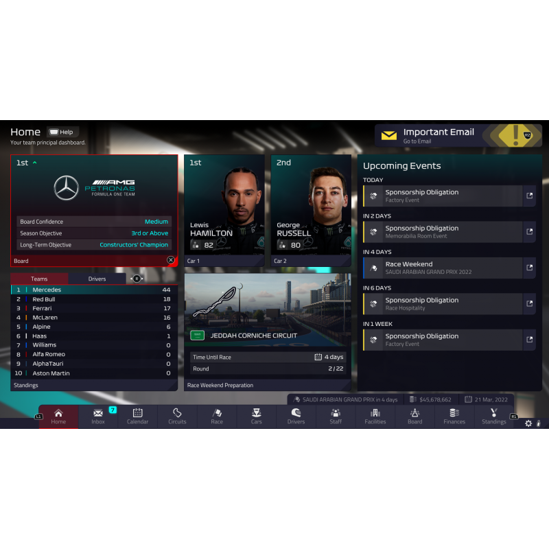 Igra F1® Manager 2022 (Playstation 5)