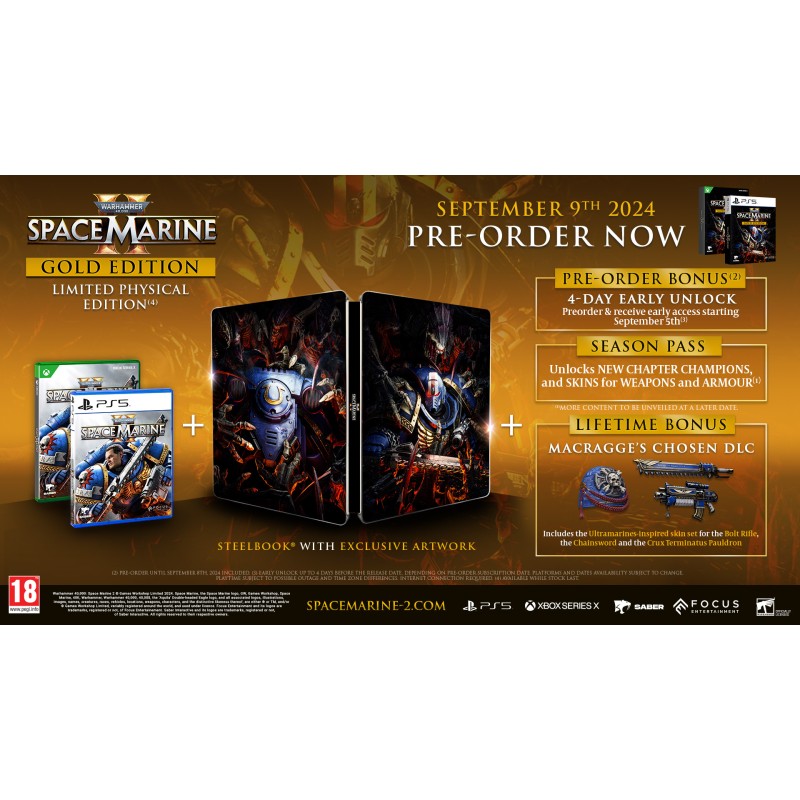 Igra Warhammer 40,000: Space Marine 2 - Gold Edition (Playstation 5)