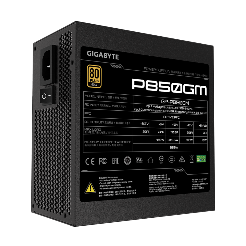 Napajalnik 850W Gigabyte GP-P850GM