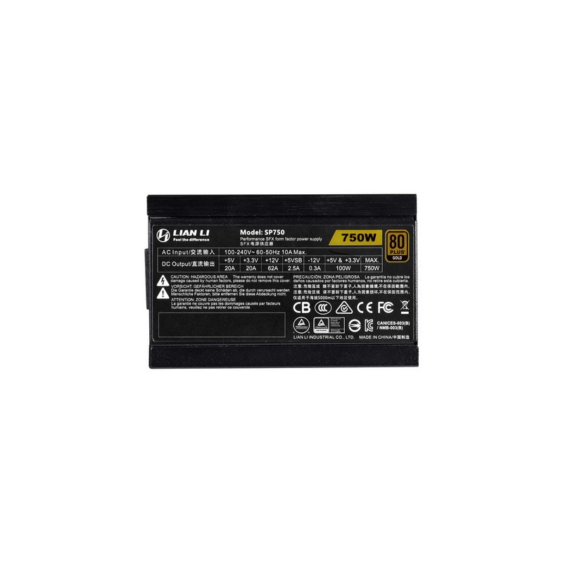 Lian LI SP750 750W PLUS Gold SFX modularni črn