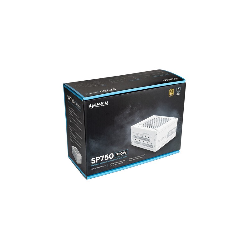 Napajalnik 750W SFX Lian Li SP750 80 PLUS Gold modularni, bel
