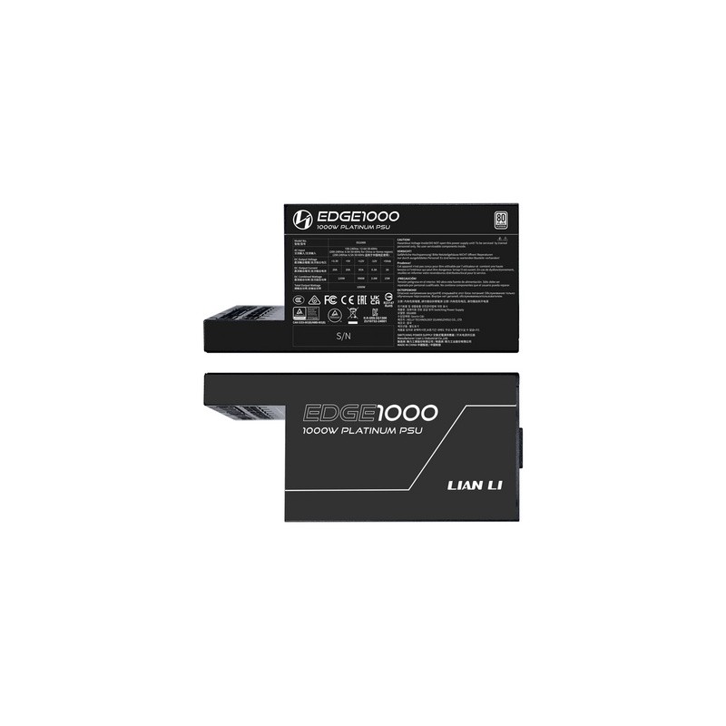 Napajalnik ATX Lian Li EDGE 1000W, 80 PLUS Platinum, Modularni, črn