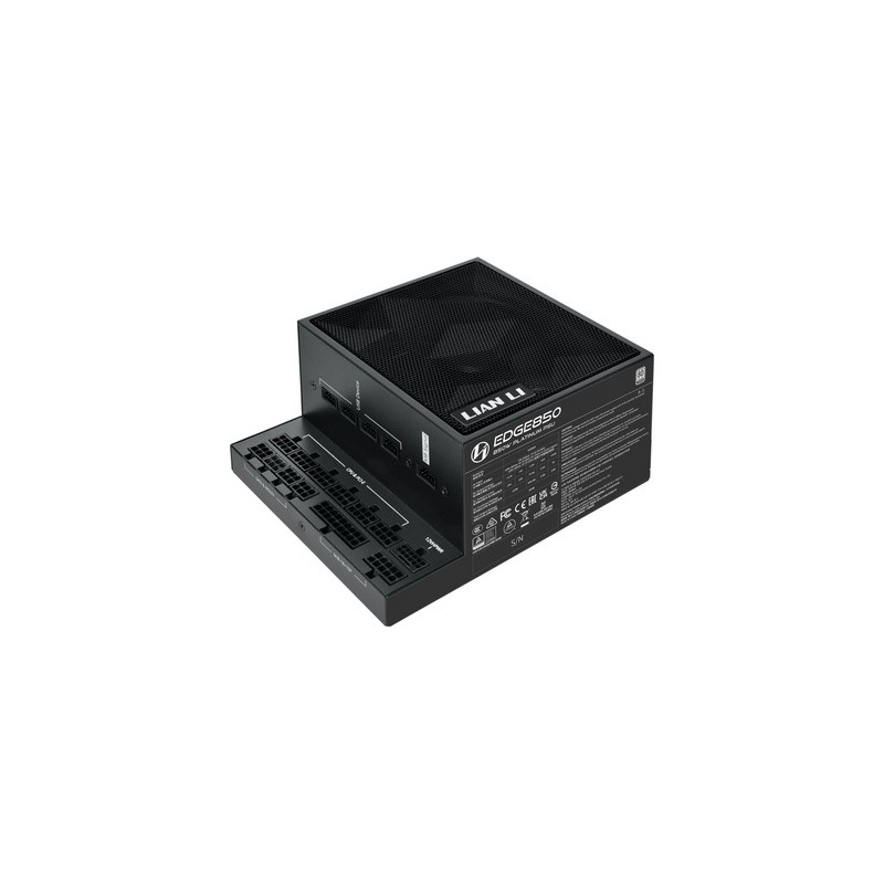 Napajalnik ATX Lian Li EDGE 850W, 80 PLUS Platinum, Modularni, črn