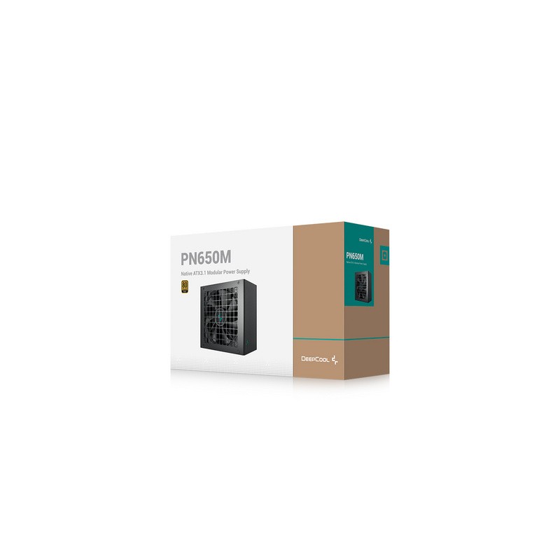 Napajalnik ATX DeepCool PN650M, 650W, modularni, črn