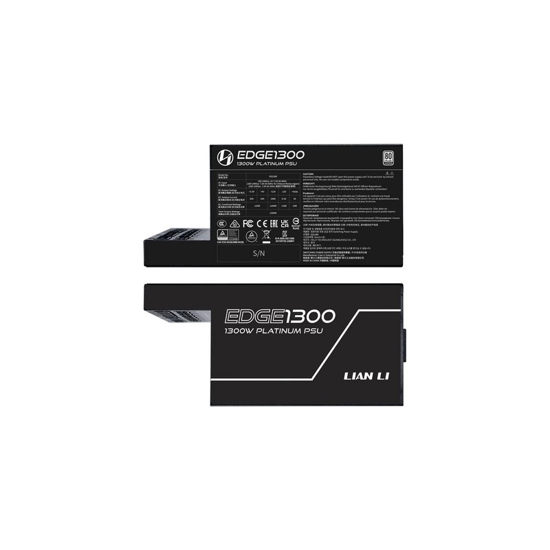 Napajalnik ATX Lian Li EDGE 1300W, 80 PLUS Platinum, modularni, črn
