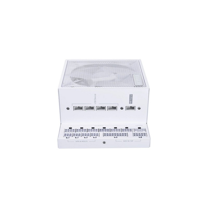 Napajalnik ATX Lian Li EDGE 850W, 80 Plus Gold, 12VHPWR, modularni, bel