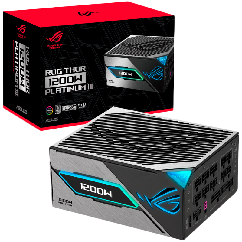 Napajalnik ASUS ROG Thor Platinum III, 80 PLUS Platinum, 1200W, modularni