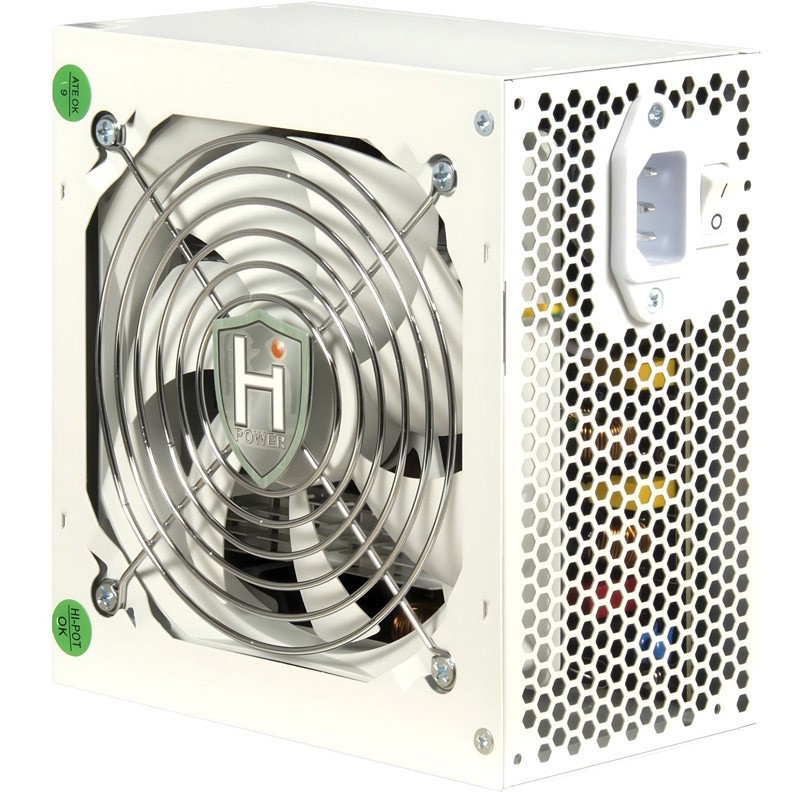 Napajalnik INTER-TECH HIPOWER SP-650W, ATX, bel – bulk pakiranje