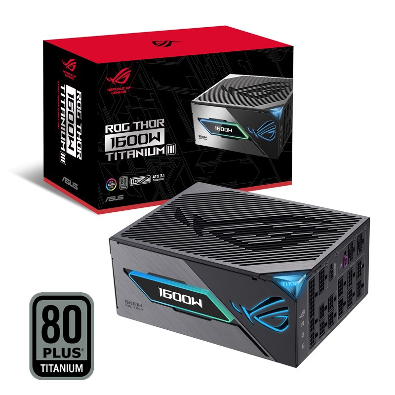 Napajalnik ASUS ROG Thor, 80 Plus Titanium, 1600W, modularni