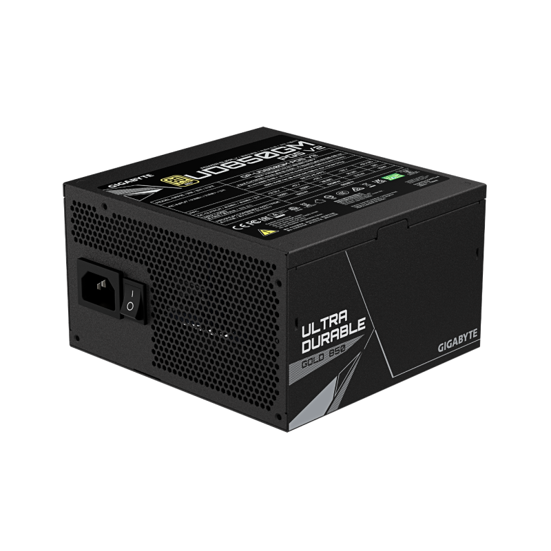 Napajalnik GIGABYTE UD850GM PG5 V2, 80 Plus Gold, 850W, modularni