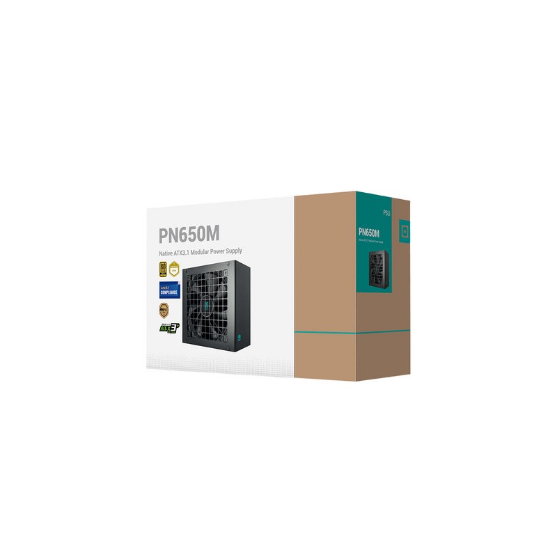 Napajalnik DeepCool PN650M, 80 Plus Gold, 650W, modularni