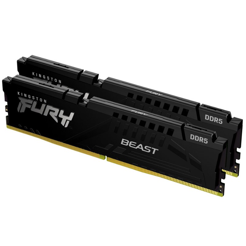 Pomnilnik DDR5 32GB (2x16GB) 5600 FURY Beast Black, KF556C40BBK2-32