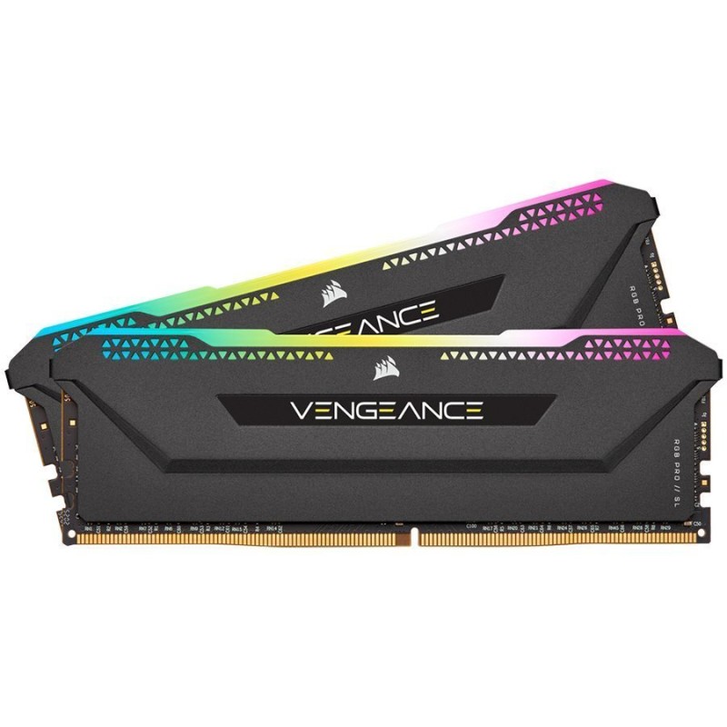 Pomnilnik DDR4 16GB (2x8GB) 3200 CORSAIR VENGEANCE RGB Pro SL Black
