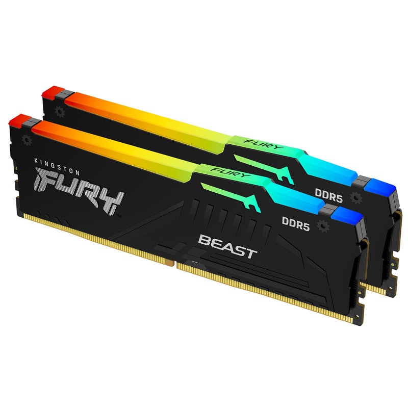 Pomnilnik DDR5 64GB (2x32GB) 5600MHz Kingston FURY Beast RGB