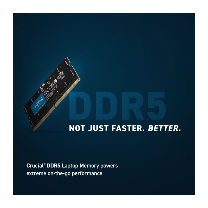 Pomnilnik DDR5 SODIMM 8GB 4800MHz Crucial CT8G48C40S5