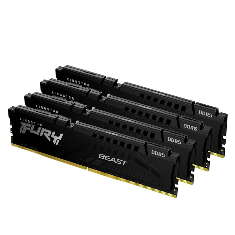 Pomnilnik DDR5 128GB (4x32GB) 5600MHz KINGSTON KF556C40BBK4-128 FURY Beast