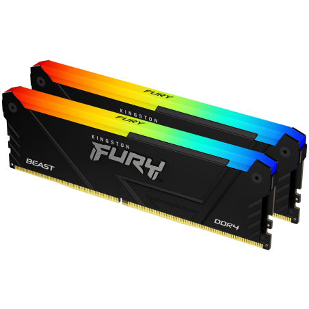 Pomnilnik DDR4 16GB (2x8GB) 3200MHz FURY Beast RGB, KF432C16BB2AK2/16