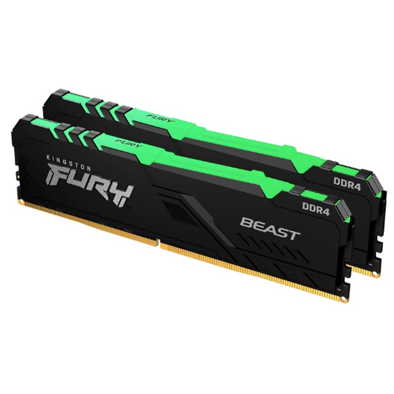 Pomnilnik DDR4 32GB (2x16GB) 3600MHz FURY Beast RGB, KF436C18BB2AK2/32