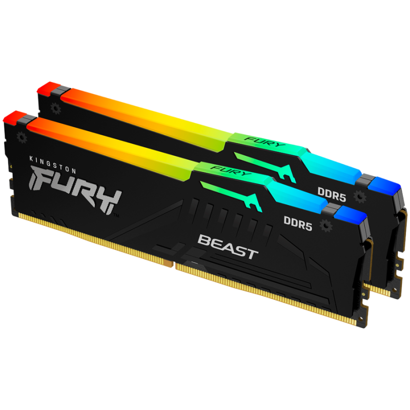 Pomnilnik DDR5 64GB (2x32GB) 6000 FURY Beast RGB EXPO