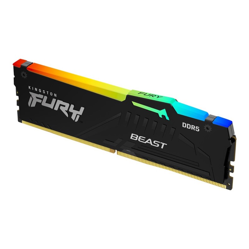 Pomnilnik DDR5 16GB 6000MHz Kingston FURY Beast RGB EXPO, črn
