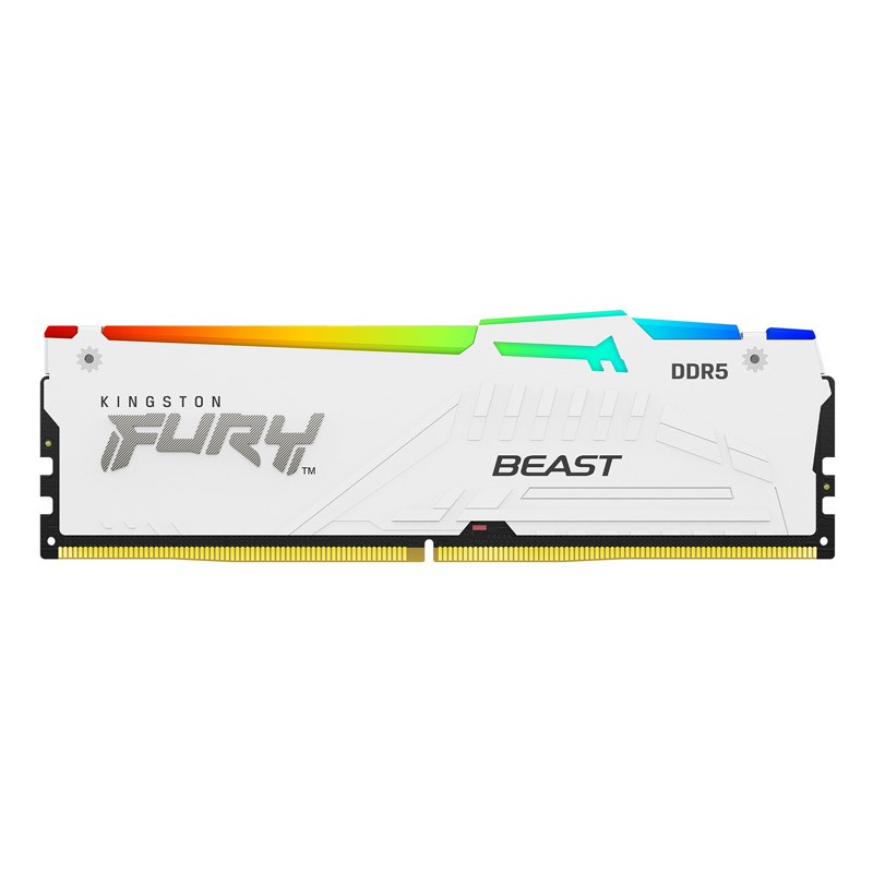 Pomnilnik DDR5 32GB (2x16GB) 6000MHz KINGSTON FURY Beast White RGB EXPO
