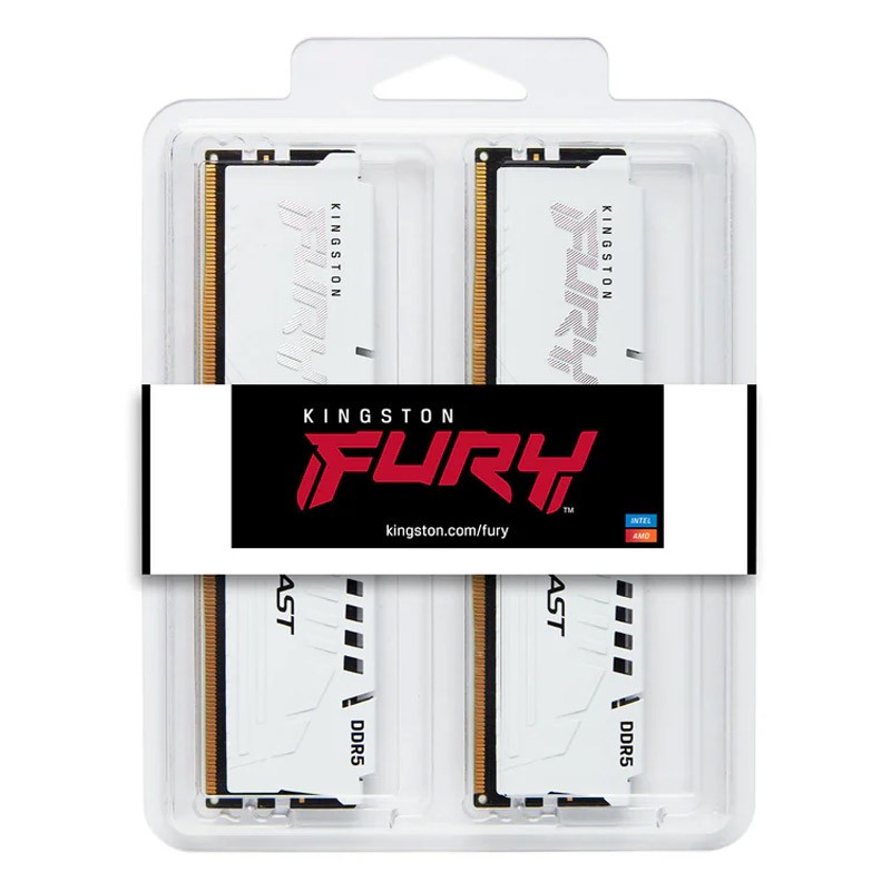 Pomnilnik DDR5 64GB (2x32GB) 6000 FURY Beast White EXPO
