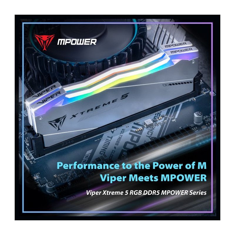 Pomnilnik DDR5 48GB (2x24GB) 4800MHz  Patriot Viper Xtreme 5 RGB