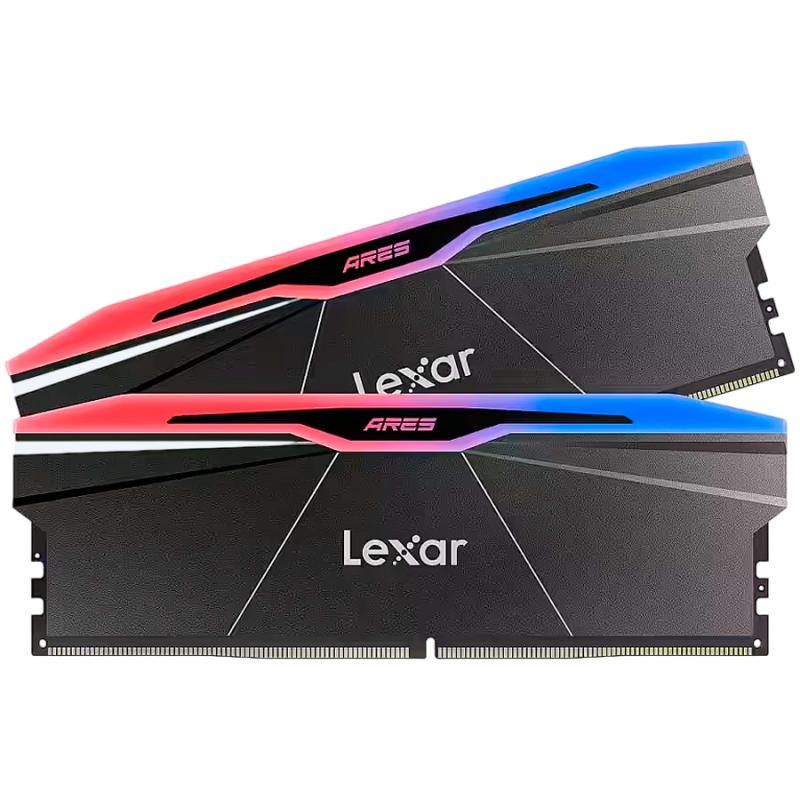 Pomnilnik DDR5 32GB (2x16GB) 6000MHz Lexar ARES RGB XMP, črn