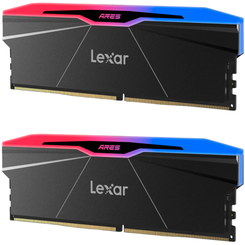 Pomnilnik DDR5 32GB (2x16GB) 6000MHz Lexar ARES RGB XMP, črn