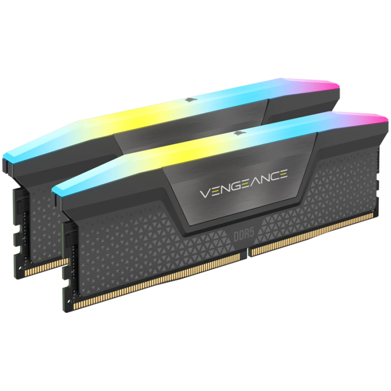 Pomnilnik DDR5 64GB(2x32GB) 6000MHz Corsair Vengeance RGB Grey