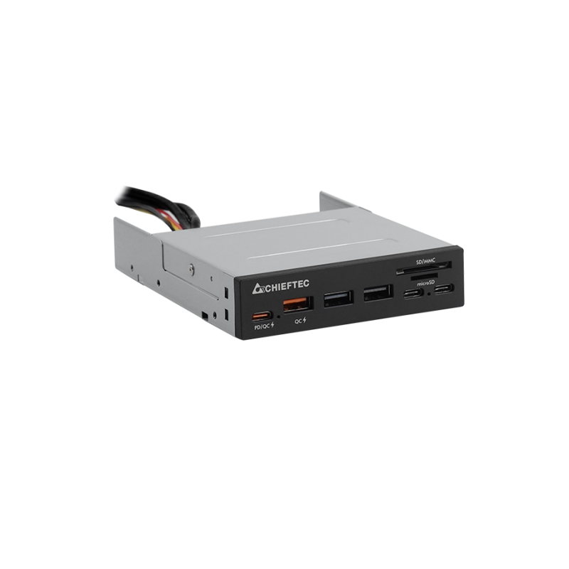Čitalec kartic Chieftec CRD-908H, USB-A/C 3.2, QC3.0