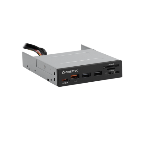 Čitalec kartic Chieftec CRD-908H, USB-A/C 3.2, QC3.0