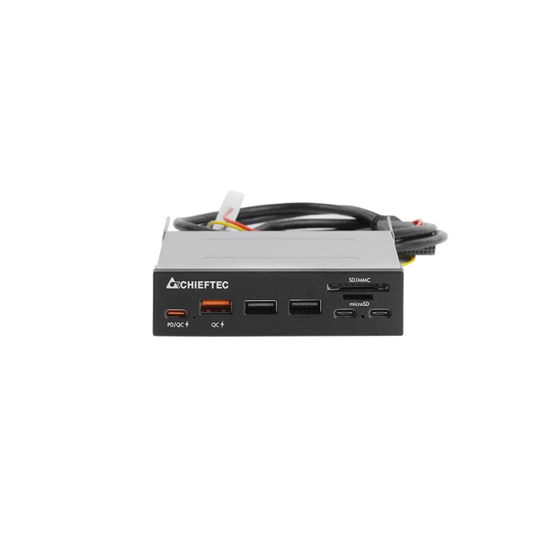 Čitalec kartic Chieftec CRD-908H, USB-A/C 3.2, QC3.0