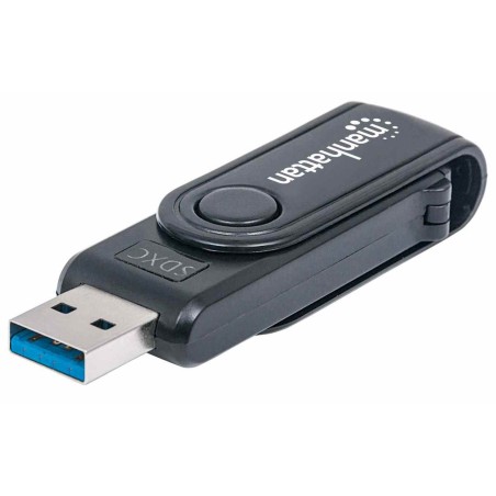 Čitalec in zapisovalec kartic MANHATTAN, prenosni, USB 3.0