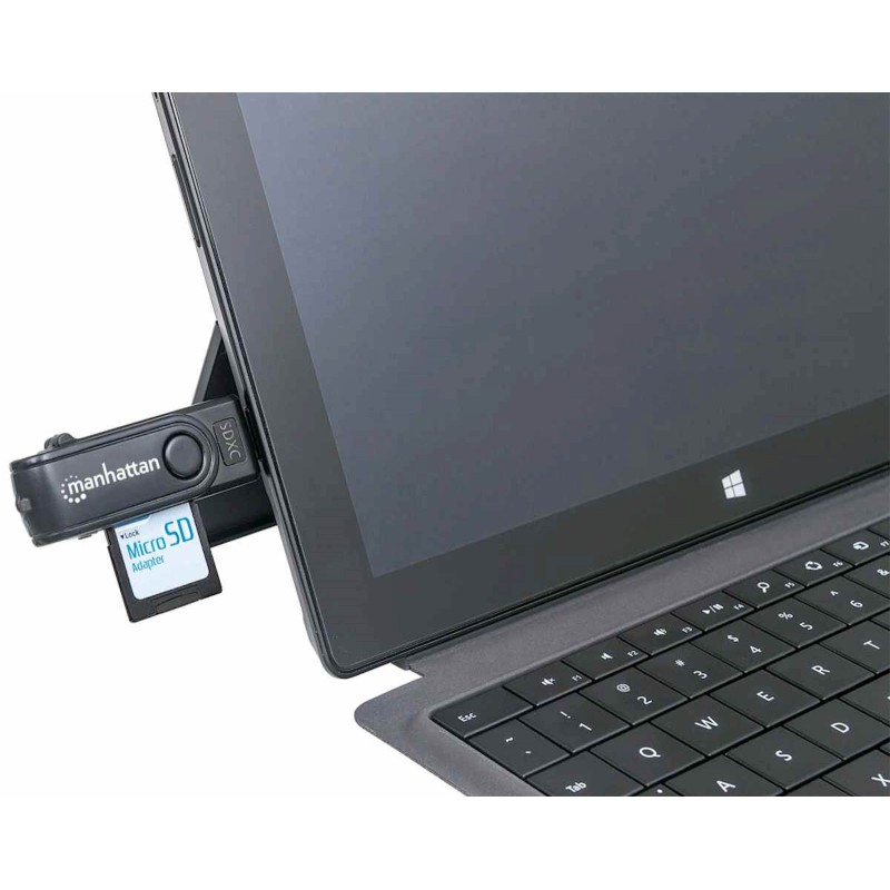 Čitalec in zapisovalec kartic MANHATTAN, prenosni, USB 3.0