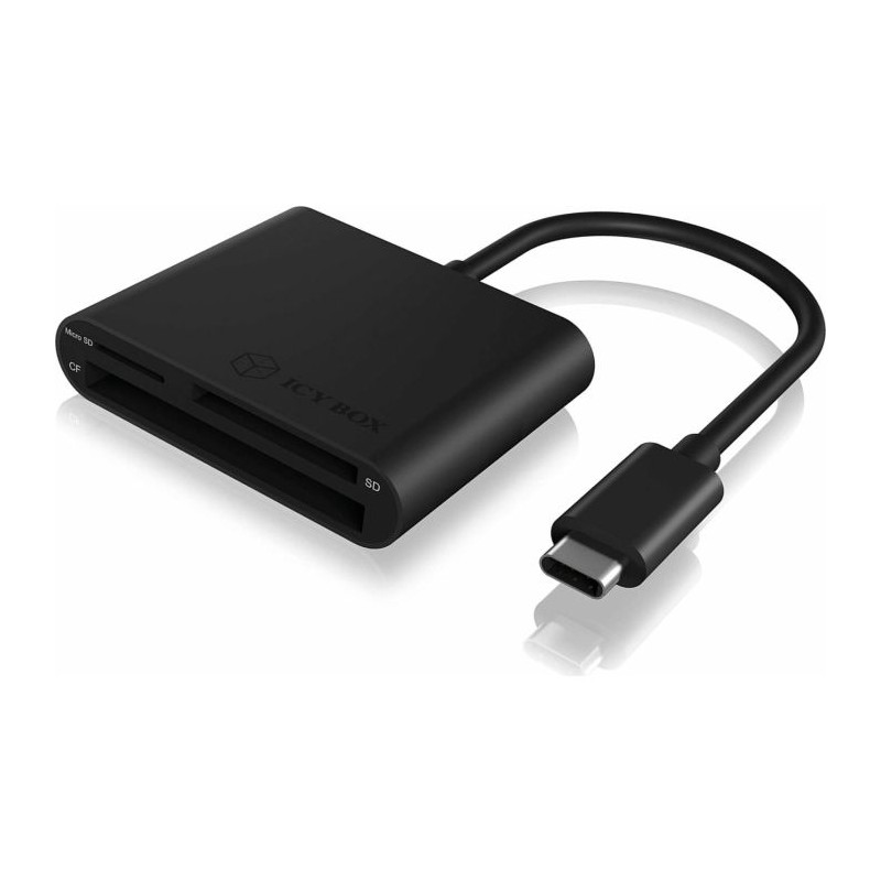Čitalec kartic IcyBox USB-C CF/SD/microSD, IB-CR301-C3