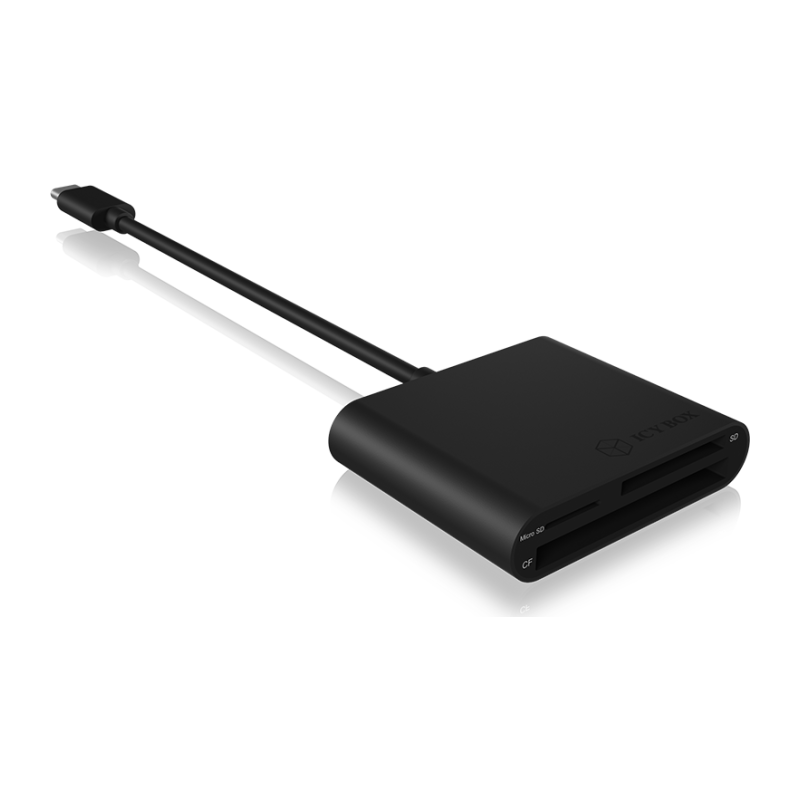 Čitalec kartic IcyBox USB-C CF/SD/microSD, IB-CR301-C3
