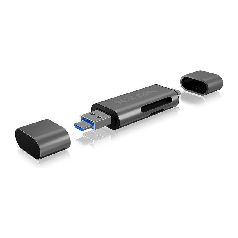 IcyBox IB-CR200-C USB-C/A/Micro B čitalec kartic SD/microSD